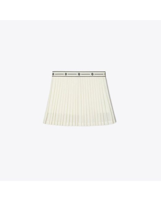 Tory Burch Natural Mesh Tennis Skirt