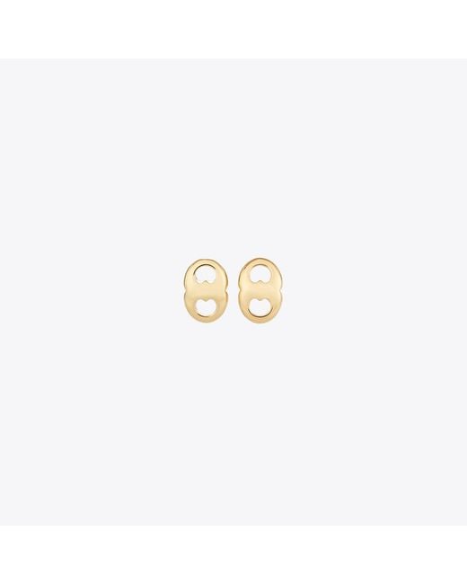 Tory Burch Metallic Gemini Stud Earrings