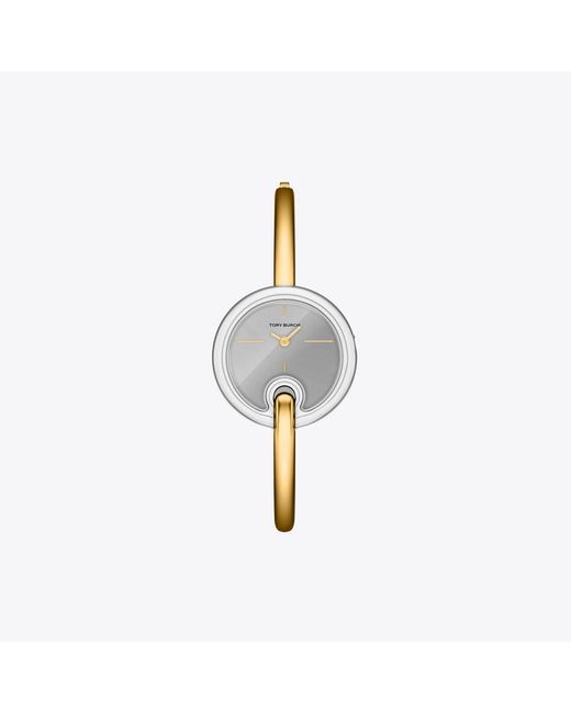 Tory Burch Metallic Small Pierced Bangle Watch