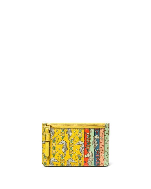 Tory Burch Multicolor Perry Printed Top-zip Card Case