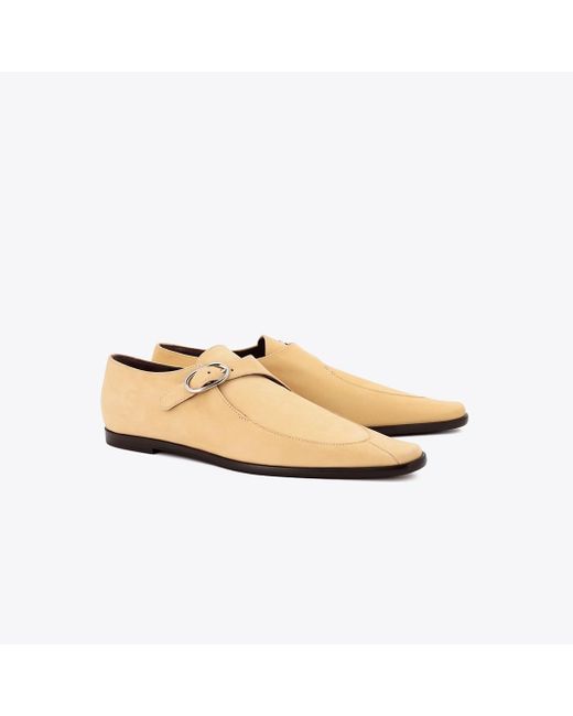 Tory Burch White Twisted Monk Strap