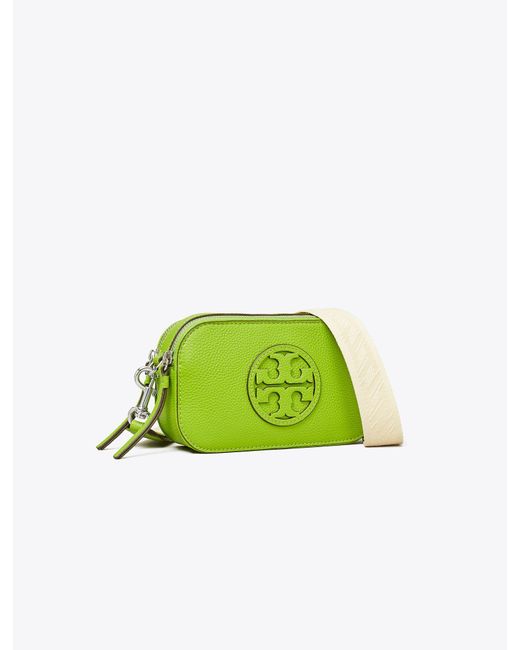 Tory Burch Mini Miller Crossbody Bag in Green | Lyst