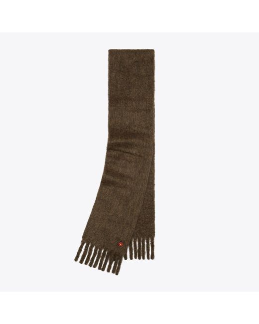 Tory Burch Brown Mohair Scarf