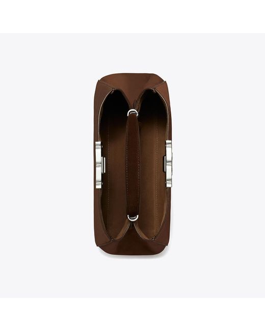 Tory Burch Brown Eleanor Suede Satchel, One Size