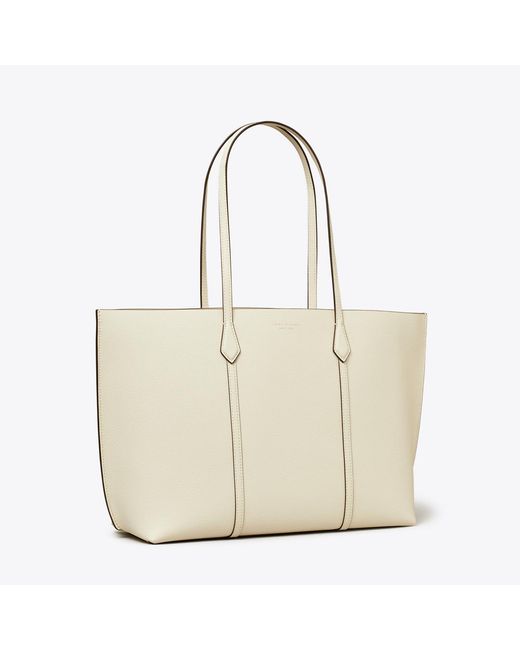 Tory Burch White Perry Tote, One Size