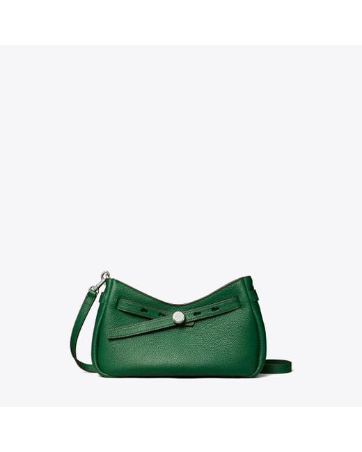 Tory Burch Green Romy Zip Top Crossbody, One Size