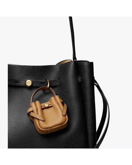 Tory Burch Metallic Romy Bucket Bag Charm