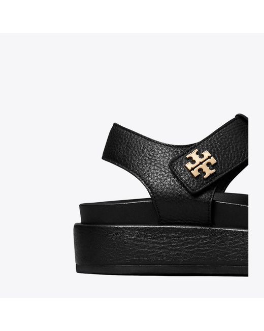 Tory Burch Black Kira Burch Fisherman Sandal