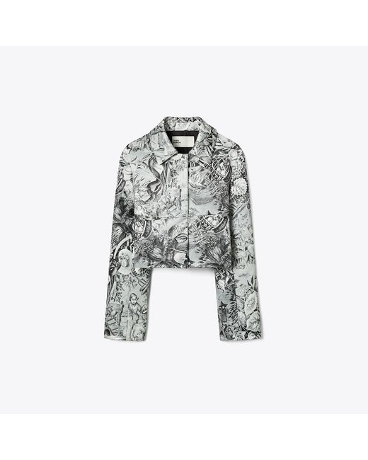 Tory Burch Multicolor Printed Viscose Blazer