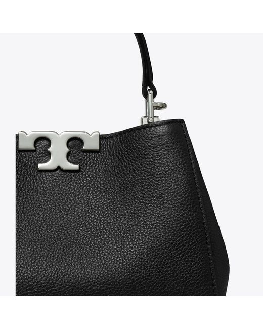 Tory Burch Black Mini Eleanor Soft Satchel, One Size