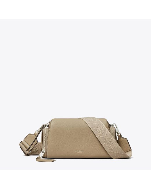 Tory Burch Natural Perry Voyager Crossbody Bag