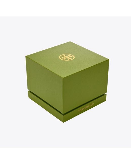 Tory Burch Metallic Oval Watch, One Size