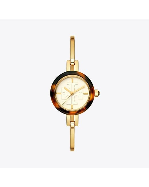 Tory Burch Metallic Gigi Bangle Watch, Multi-color/gold-tone, 27 Mm