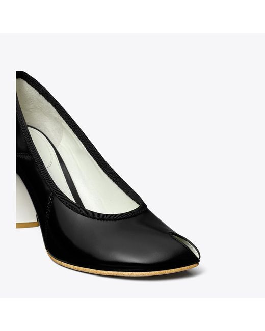 Tory Burch Black Peep-Toe Pump