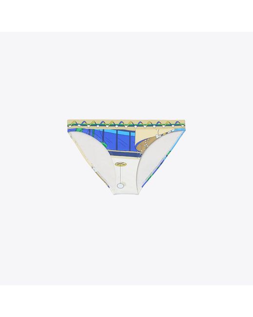 Tory Burch Blue Printed Bikini Bottom