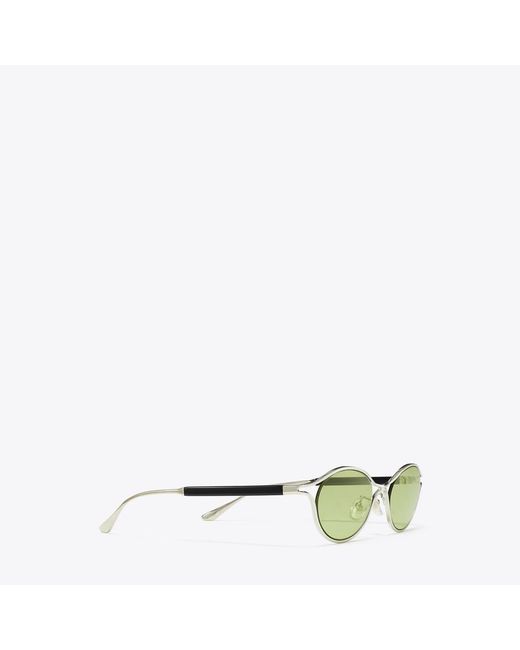 Tory Burch Green Deco Runway Sunglasses