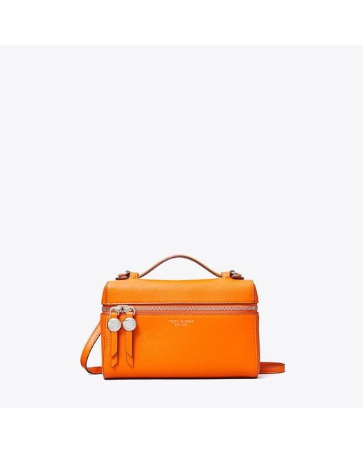 Tory Burch Orange Slim Romy Top Handle