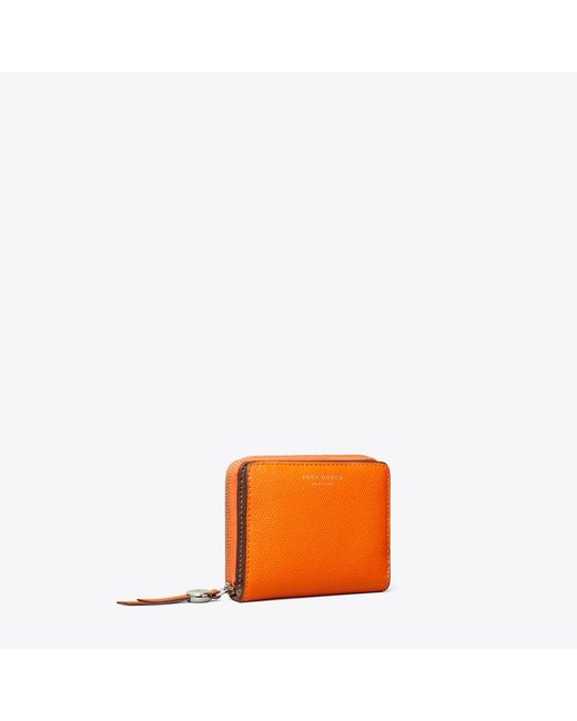 Tory Burch Orange Romy Bi-Fold Wallet