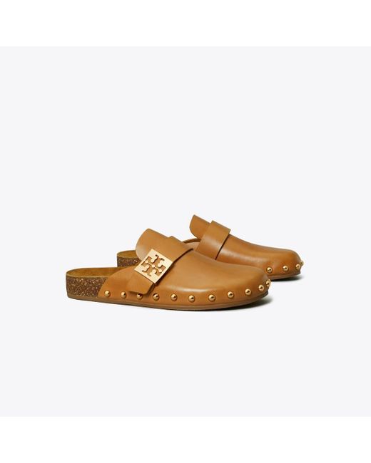 Tory Burch Brown Mellow Studded Mule