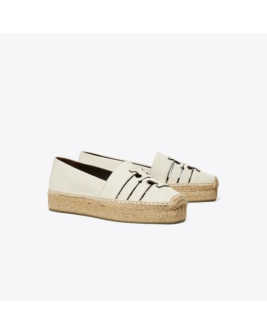 Tory Burch Natural Ines Platform Espadrille