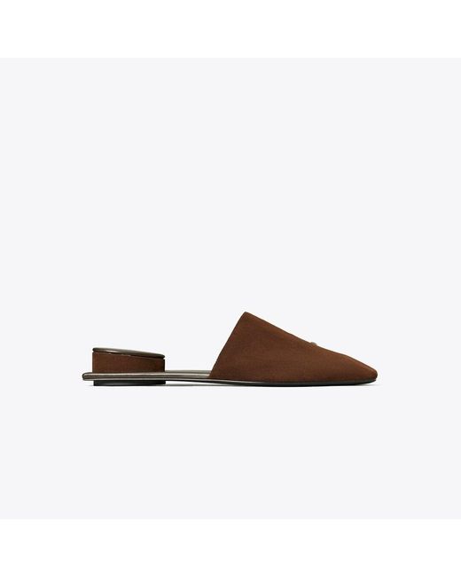 Tory Burch Brown Pierced Mule