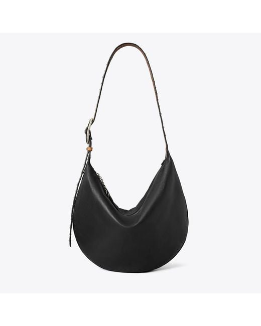 Tory Burch Black Studded Balloon Bag