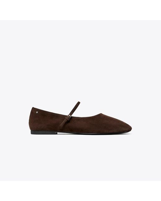 Tory Burch Brown Mary Jane Ballet