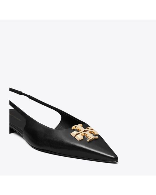 Tory Burch Black Eleanor Slingback Flat