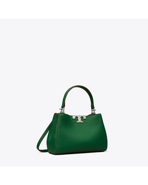 Tory Burch Green Mini Eleanor Soft Satchel, One Size