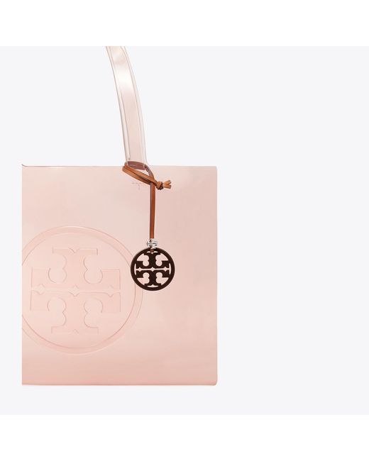 Tory Burch White Miller Logo Bag Charm, One Size