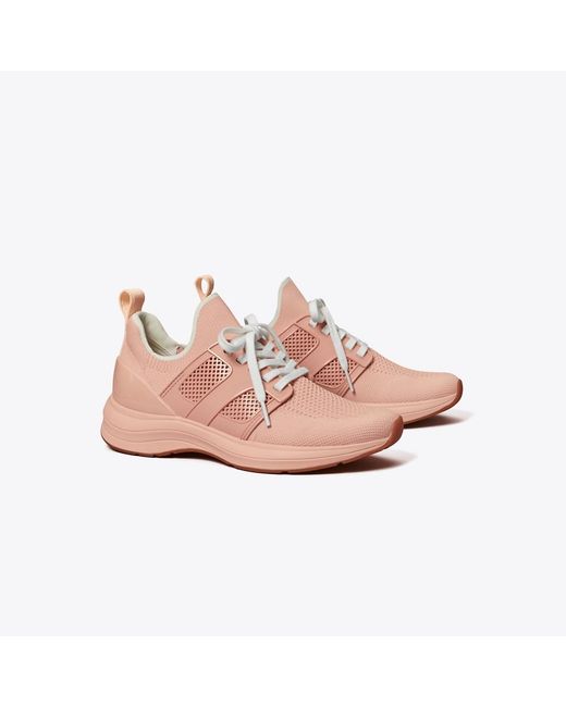 Tory Burch Pink T Sock Runner