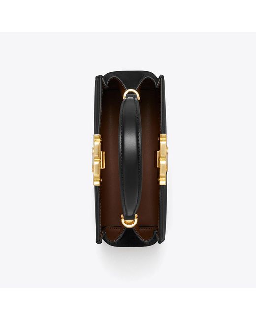 Tory Burch Black Mini Eleanor Satchel, One Size