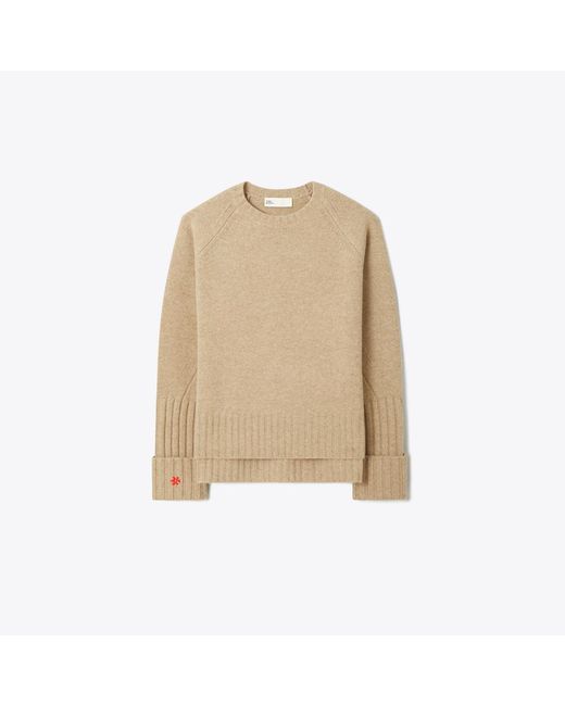 Tory Burch Natural Merino Wool Sweater