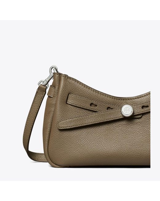 Tory Burch Brown Romy Zip Top Crossbody, One Size