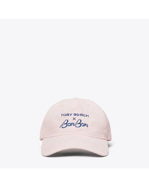 Tory Burch★TB X BONBON BASEBALL CAP Tory Burch Tb X Bonbon Baseball Cap in Pink | Lyst