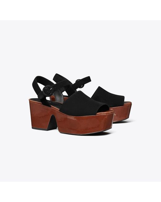 Tory Burch Black Platform Sandal