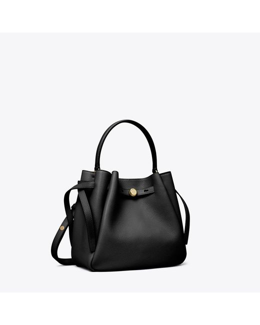 Tory Burch Black Romy Bucket Bag, One Size