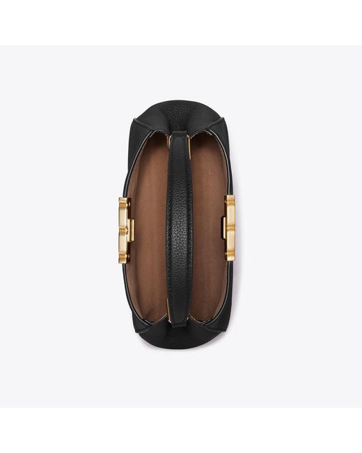 Tory Burch Black Mini Eleanor Soft Satchel, One Size