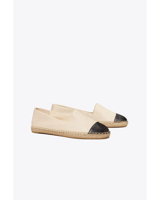 Tory Burch Colorblock Espadrille in Natural