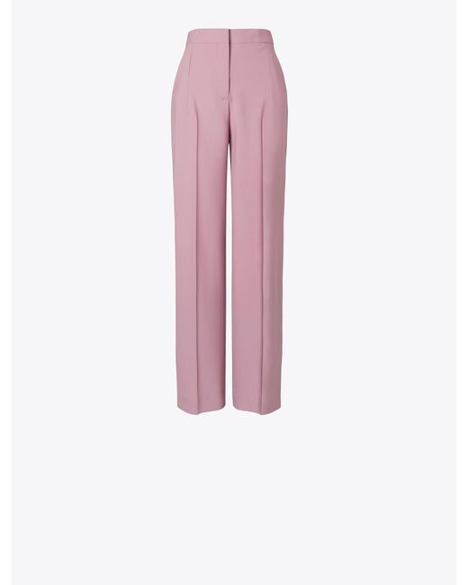 Tory Burch Pink Tailored Wool Pant