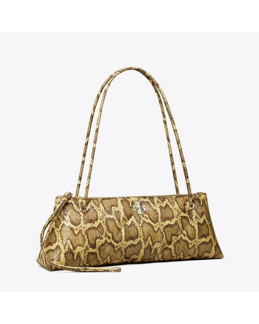 Tory Burch Metallic Kira Diamond Quilt East-West Shoulder Bag