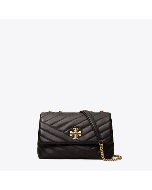 Tory Burch Black Small Kira Chevron Shoulder Bag