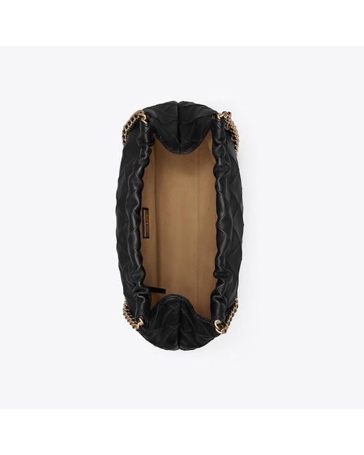 Tory Burch Black Fleming Soft Hobo Bag, One Size