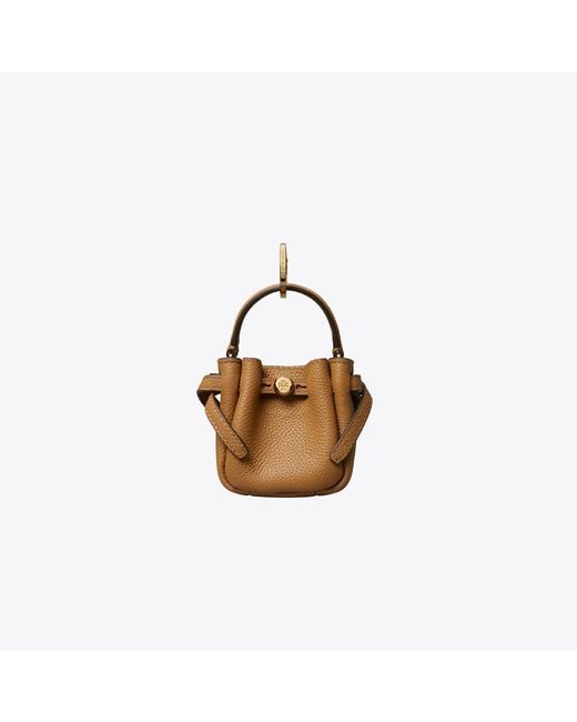 Tory Burch Metallic Romy Bucket Bag Charm