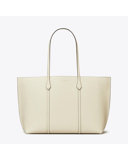 Tory Burch White Perry Tote, One Size