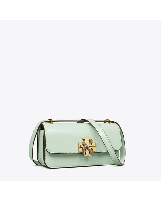 Tory Burch Green Small Eleanor Rectangular Bag