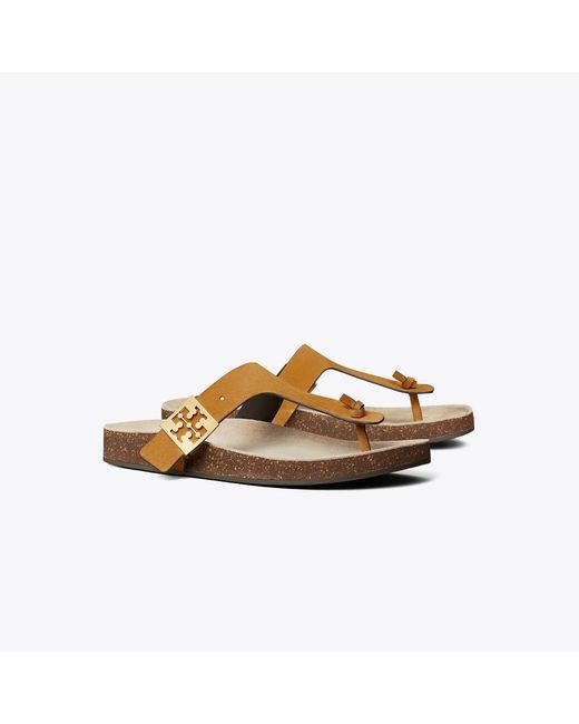Tory Burch Brown Mellow T-Strap Sandal