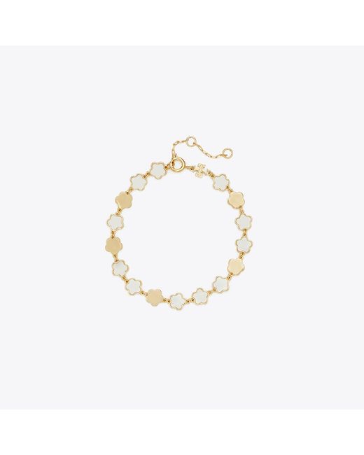 Tory Burch Metallic Forget Me Not Bracelet, One Size
