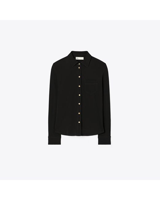 Tory Burch Black Brigitte Jersey Shirt
