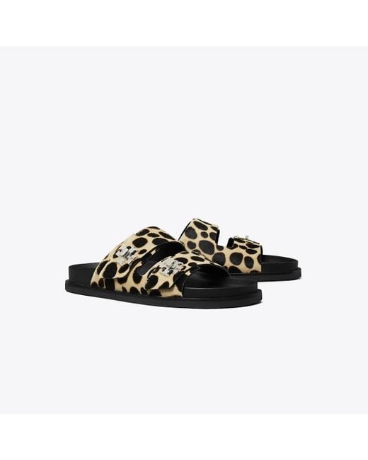 Tory Burch Black Turnlock Sport Slide